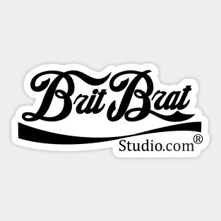 BritBrat Studio - Black Sticker